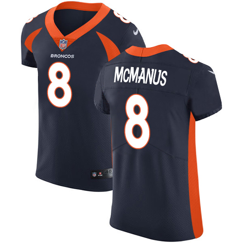 Nike Broncos #8 Brandon McManus Navy Blue Alternate Men's Stitched NFL Vapor Untouchable Elite Jersey